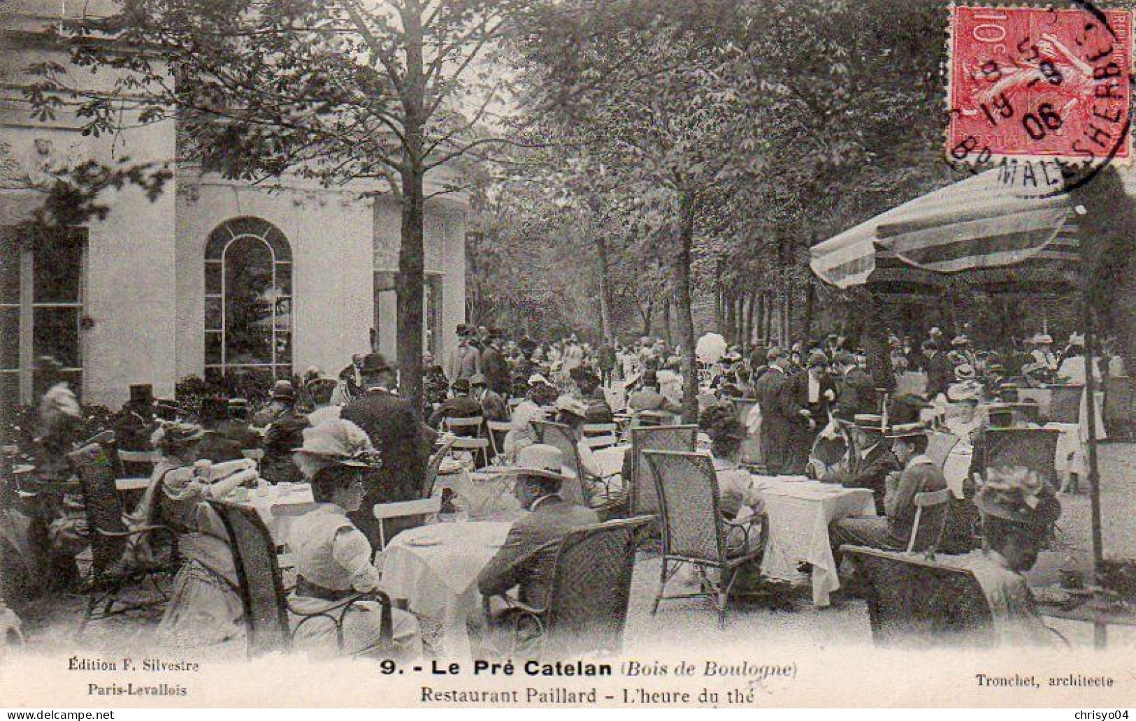 4V4Sb   Paris Bois De Boulogne Le Pré Catalan Restaurant Paillard L'heure Du Thé - Paris (16)