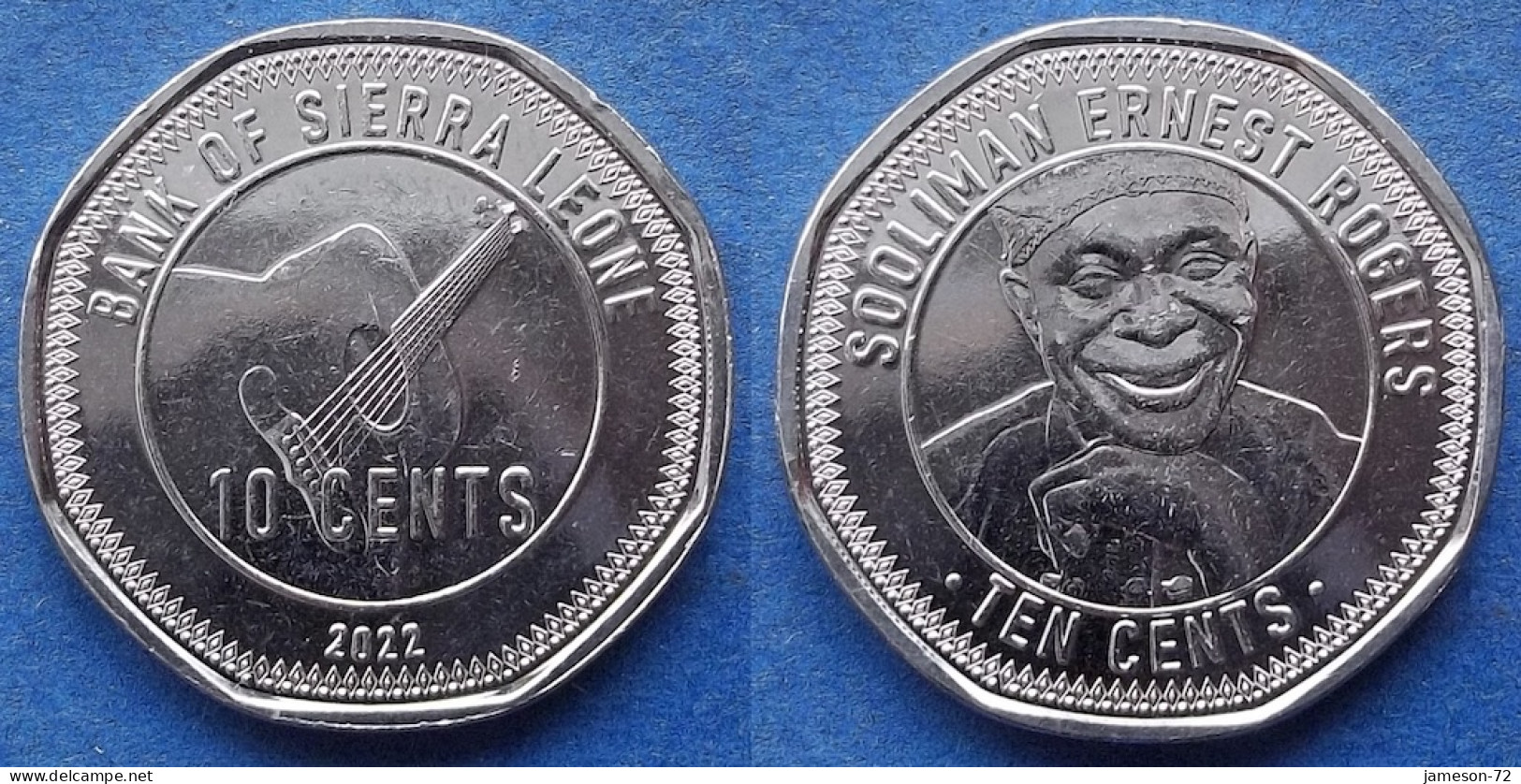SIERRA LEONE - 10 Cents 2022 "Sooliman Ernest Rogers" KM# 505 Monetary Reform (2022) - Edelweiss Coins - Sierra Leona