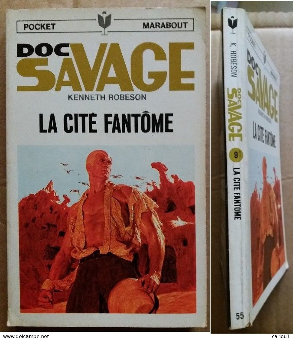 C1 Kenneth Robeson DOC SAVAGE # 9 La Cite Fantome EO Type 8 1968 Jim BAMA  Port Inclus France - Marabout SF