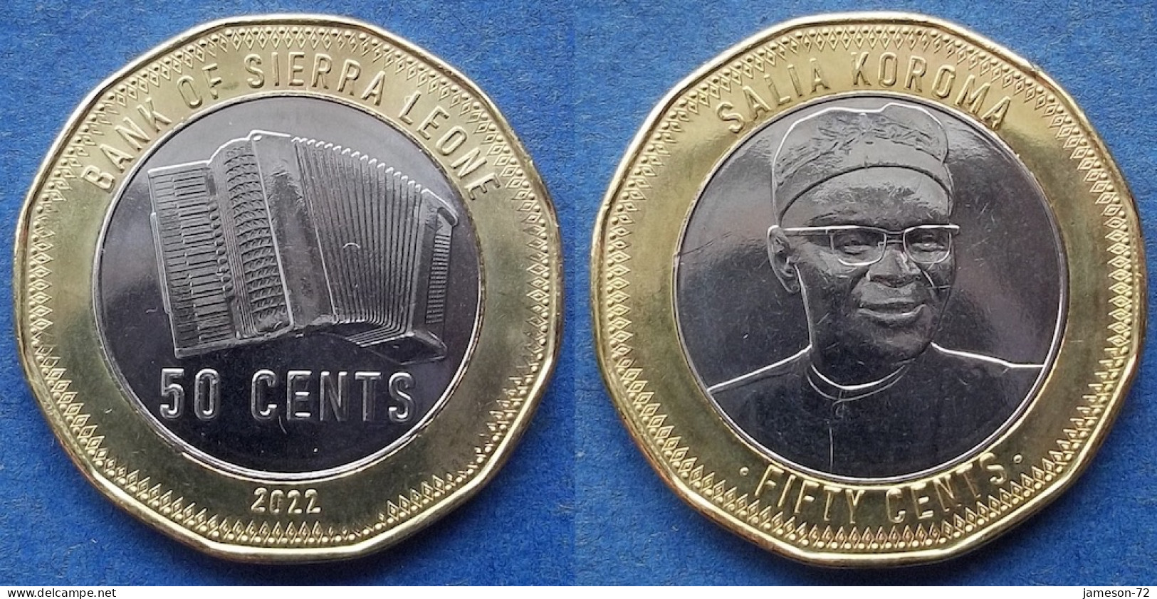 SIERRA LEONE - 50 Cents 2022 "Salla Koroma" KM# 507 Monetary Reform (2022) - Edelweiss Coins - Sierra Leone