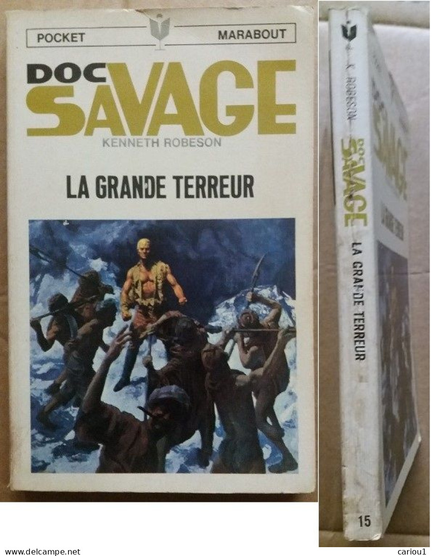 C1 Kenneth Robeson DOC SAVAGE # 3 La GrandeTerreur EO Type 7 1967 Jim BAMA  Port Inclus France - Marabout SF