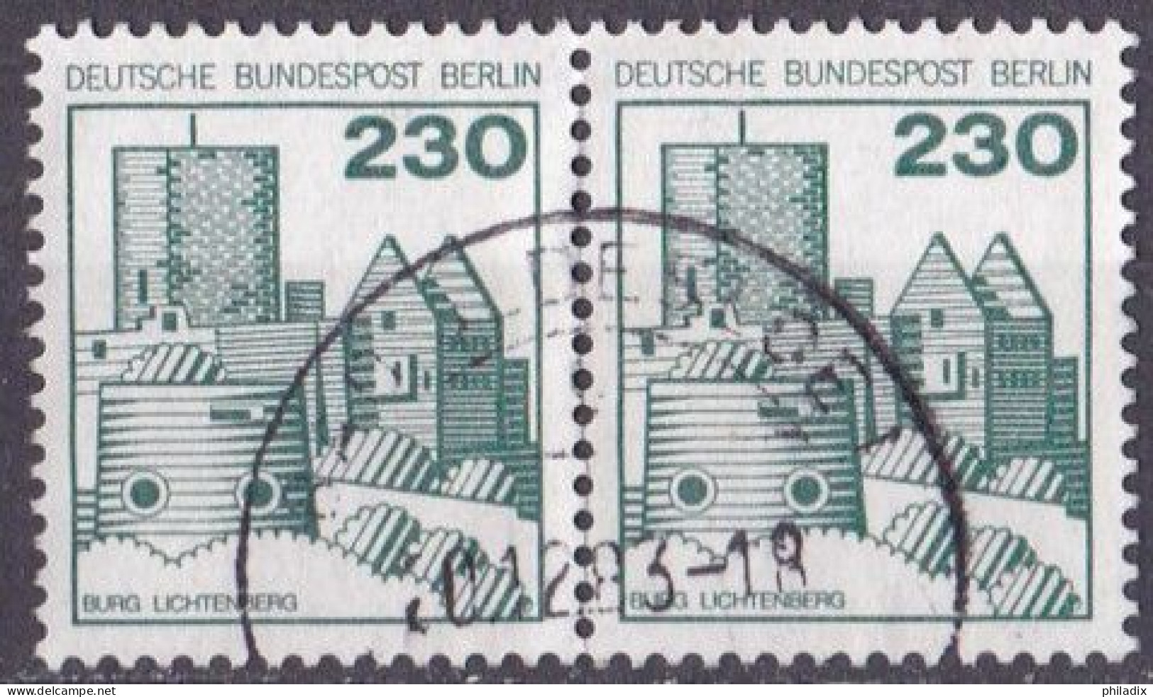 Berlin 1978 Mi. Nr. 590 O/used Waagrechtes Paar (BER1-1) - Gebraucht