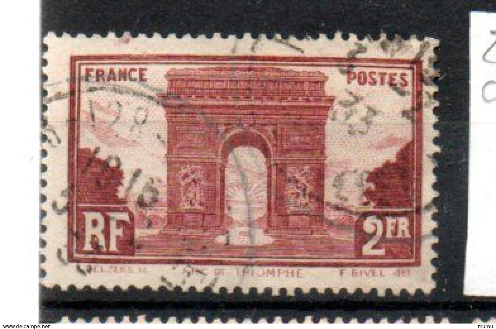 FRANCE OB CACHET ROND YT N° 258 - Oblitérés