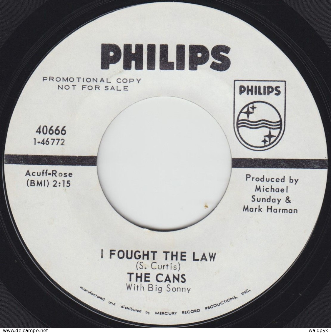 THE CANS - I Fought The Law - Other - English Music