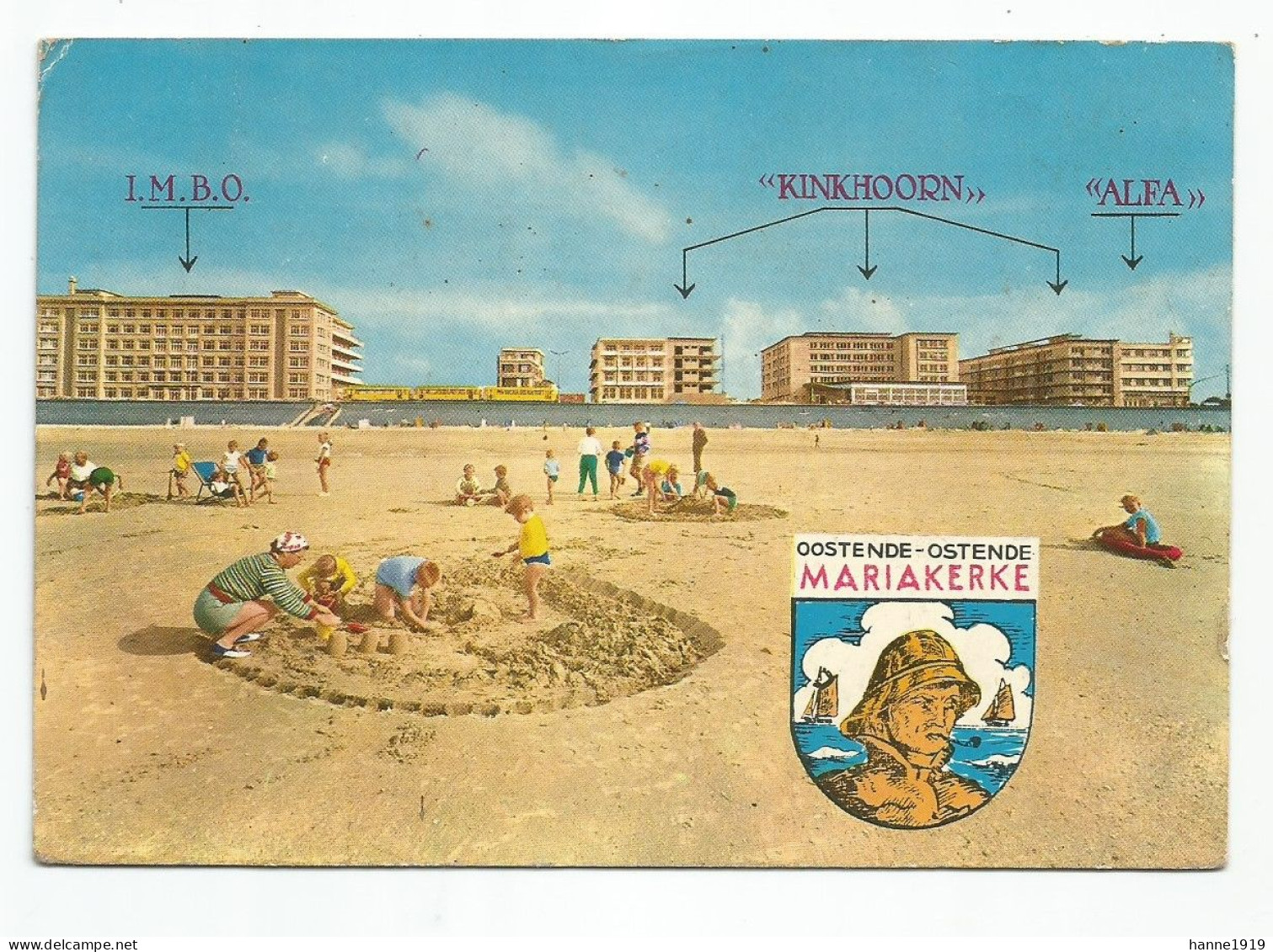 Mariakerke Oostende Panoramisch Gezicht 1963 Foto Prentkaart Htje - Oostende