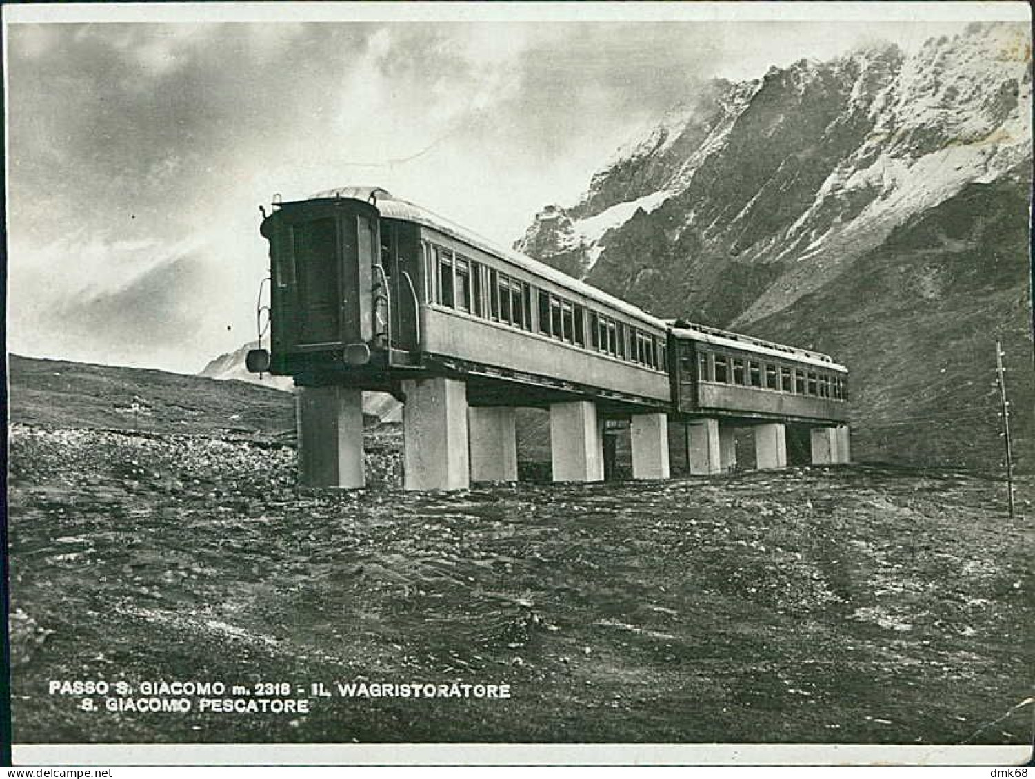 ALBERGO CASCATA DEL TOCE ( VERBANIA ) IL WAGRISTORATORE - SAN GIACOMO PESCATORE  / TRENO - SPEDITA 1935 (20619) - Verbania