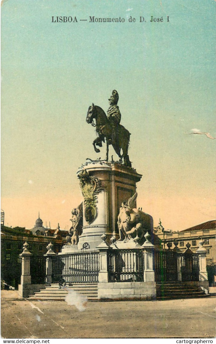 Portugal Lisboa King Jose I Equestrian Statue Monument - Lisboa
