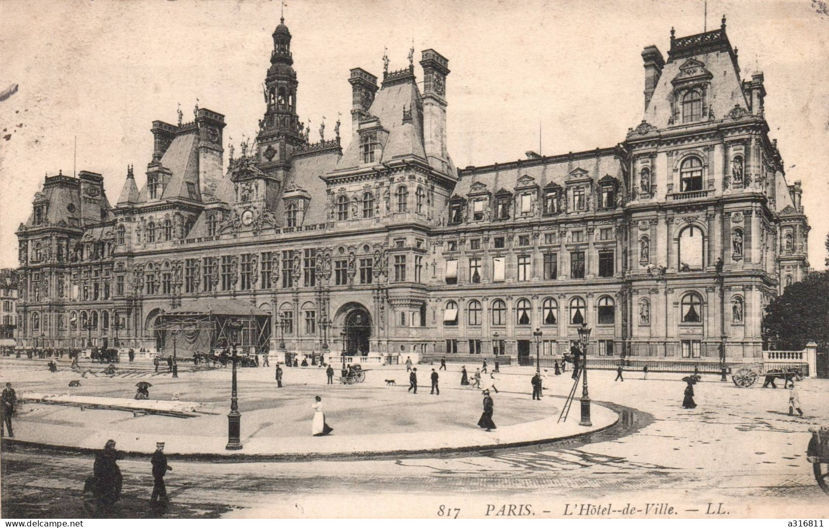 PARIS L Hotel De Ville - Autres Monuments, édifices