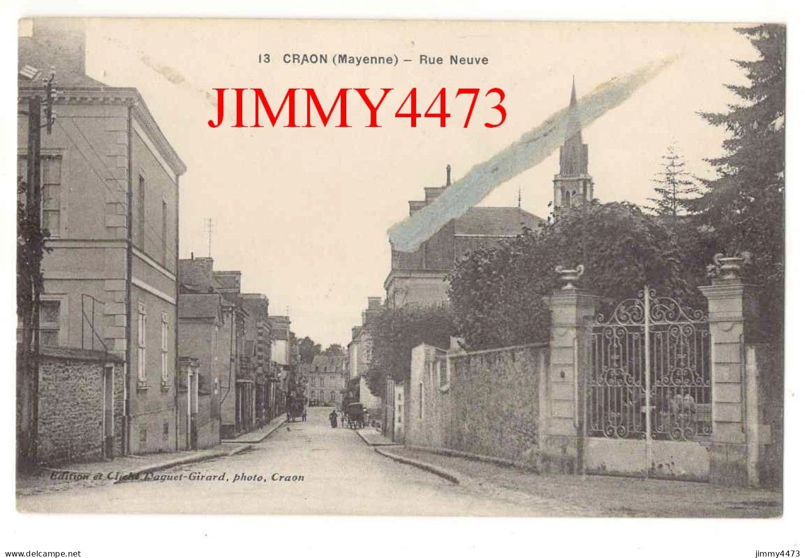 CPA - CRAON En 1925 (Mayenne) - Rue Neuve - N° 13 - Edit. Daguet-Girard à Craon - Craon