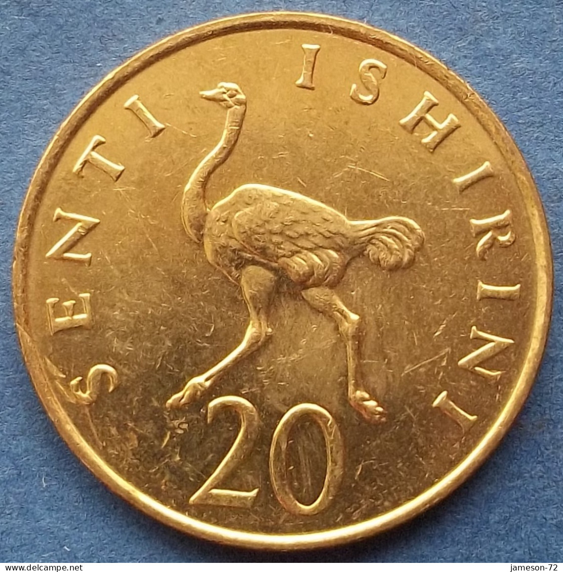 TANZANIA - 20 Senti 1981 "Ostrich" KM# 2 Independent (1961) - Edelweiss Coins - Tansania