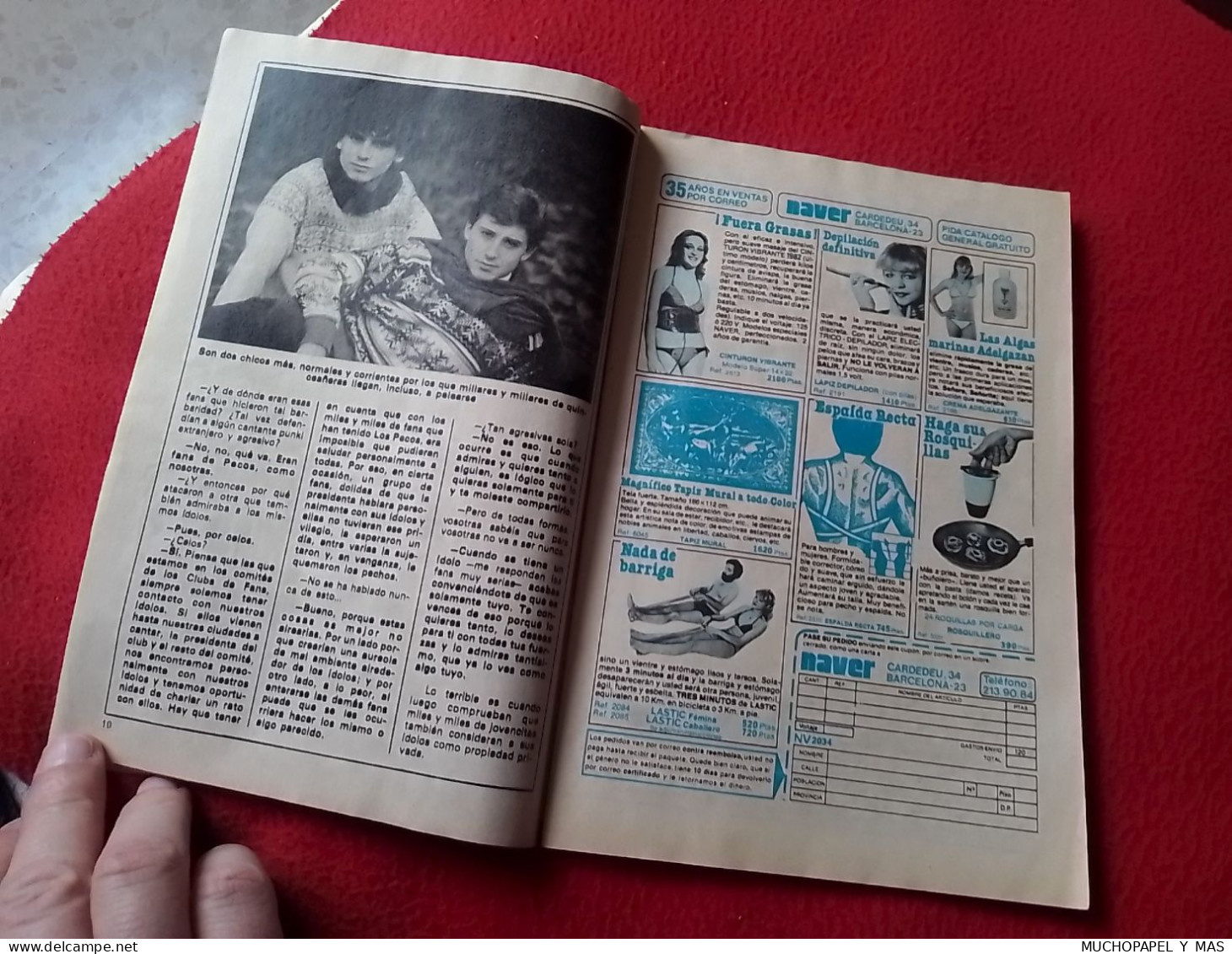 ANTIGUA REVISTA OLD MAGAZINE NUEVO VALE Nº 138 29-3-82 GRUPO LOS PECOS, CHANQUETE DE VERANO AZUL, MARISOL ETC...SPAIN... - [2] 1981-1990