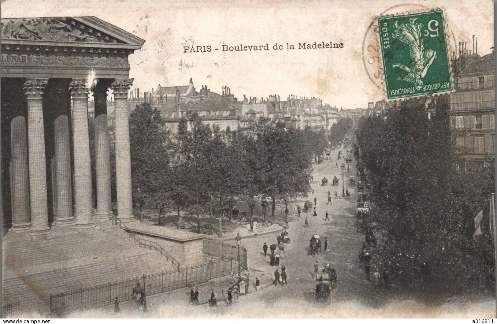 PARIS Boulevard De La Madeleine - Autres Monuments, édifices
