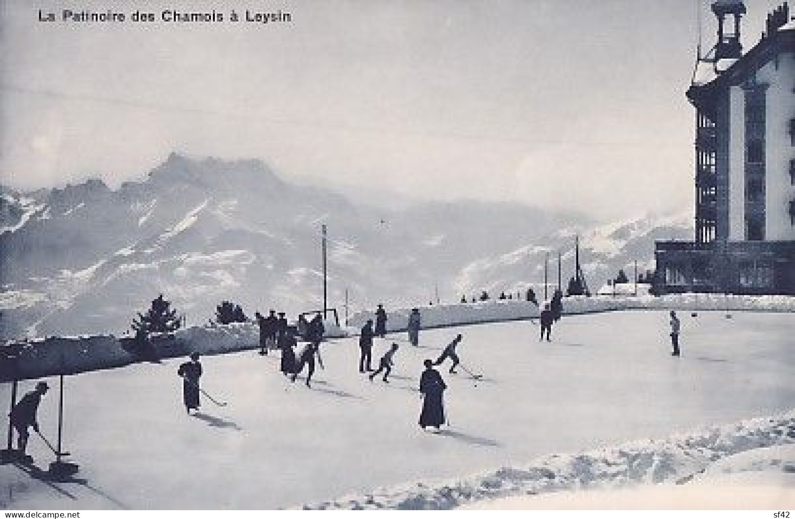 LEYSIN                              LA PATINOIRE DES CHAMOIS      MATCH  HOCKEY  MIXTE - Leysin