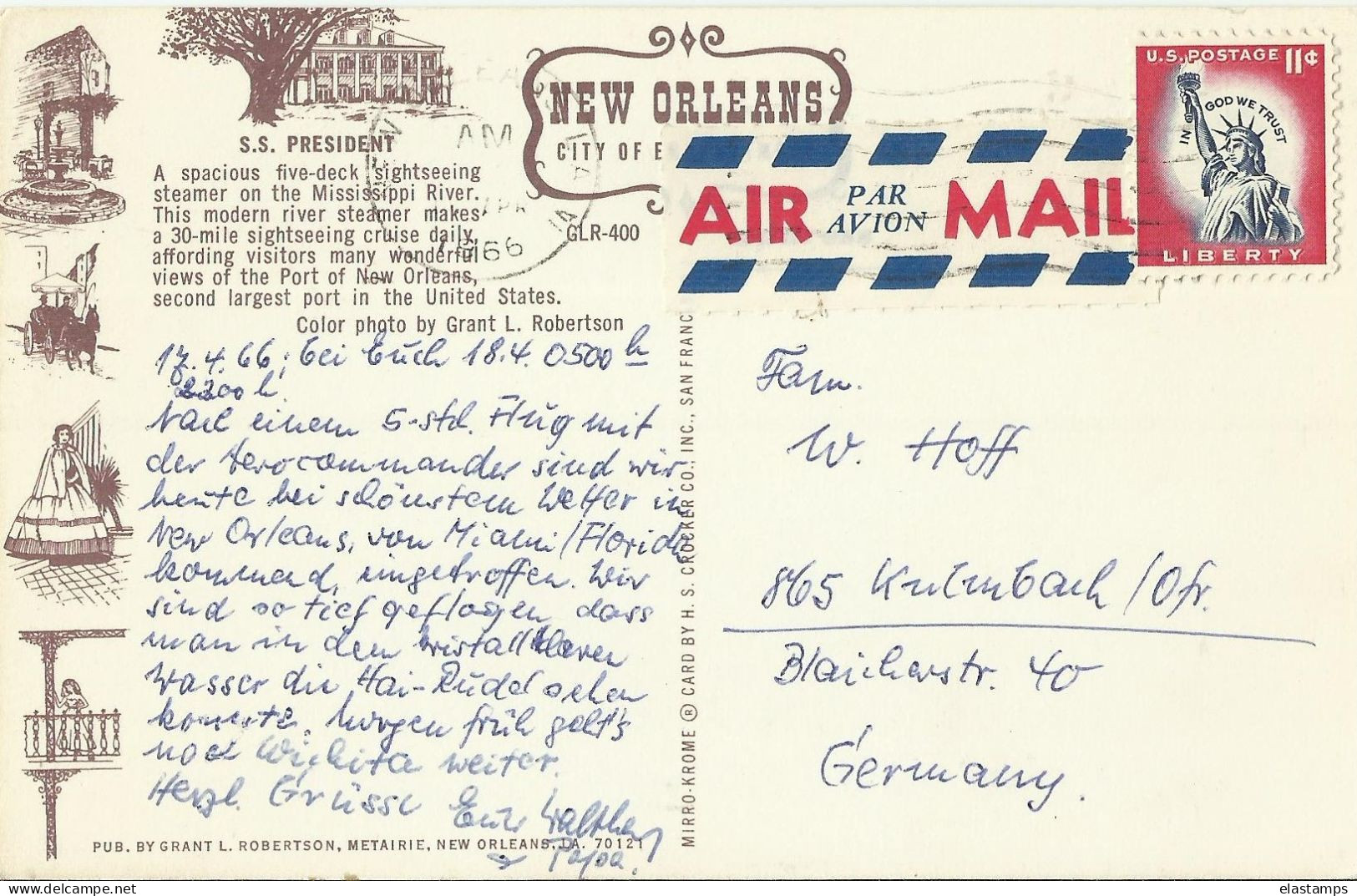 AK USA 1966 - Briefe U. Dokumente
