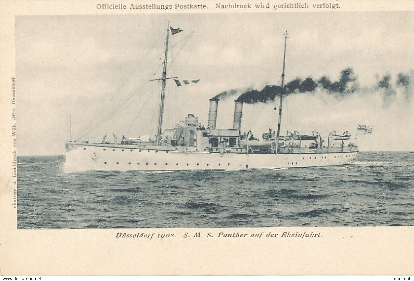BATEAU )) DUSSELDORF 1902  SMS PANTHER AUF DER RHEINFAHRT - Sonstige & Ohne Zuordnung