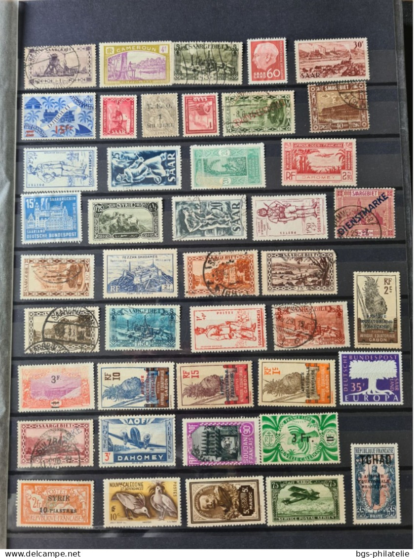 Collection de timbres de colonies Françaises neufs  sans gomme et quelques oblitérés.