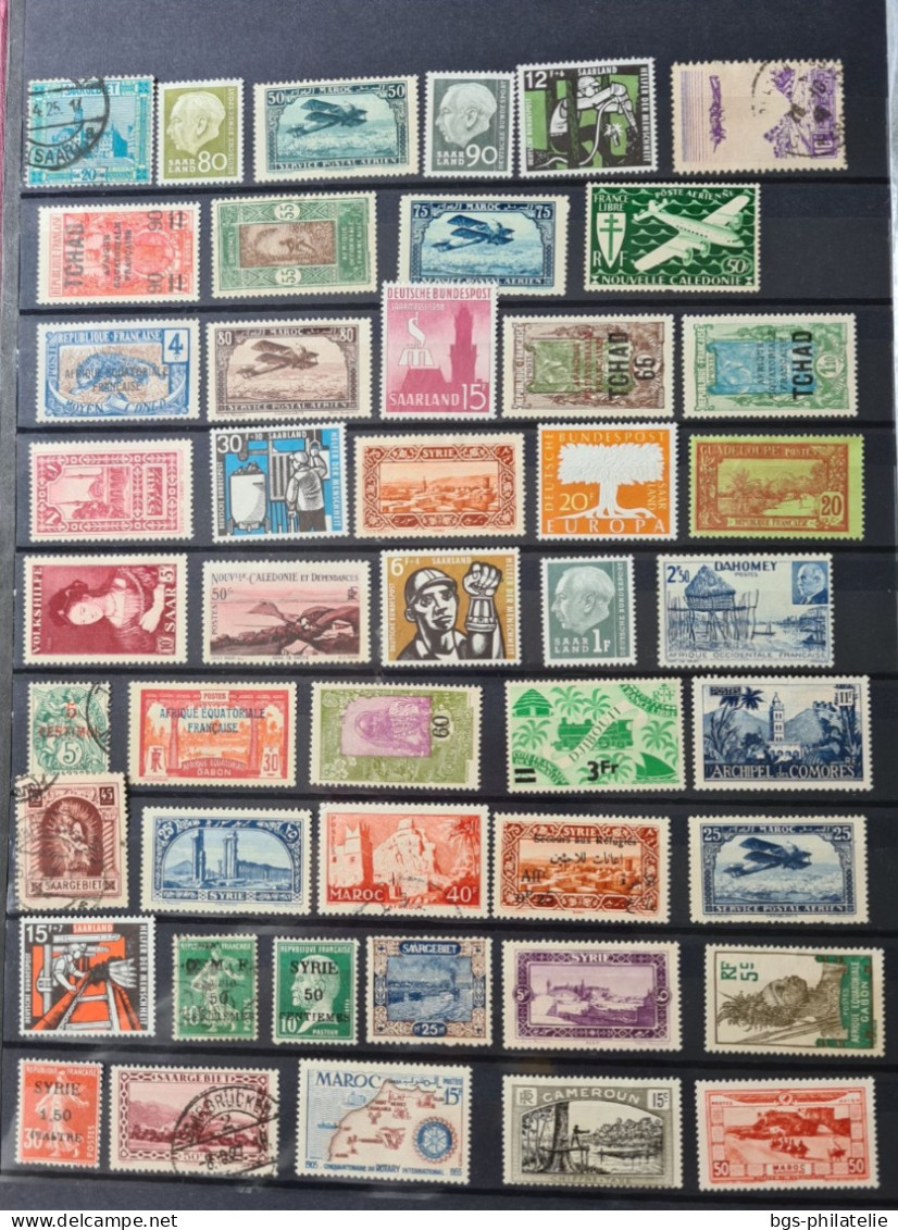 Collection de timbres de colonies Françaises neufs  sans gomme et quelques oblitérés.