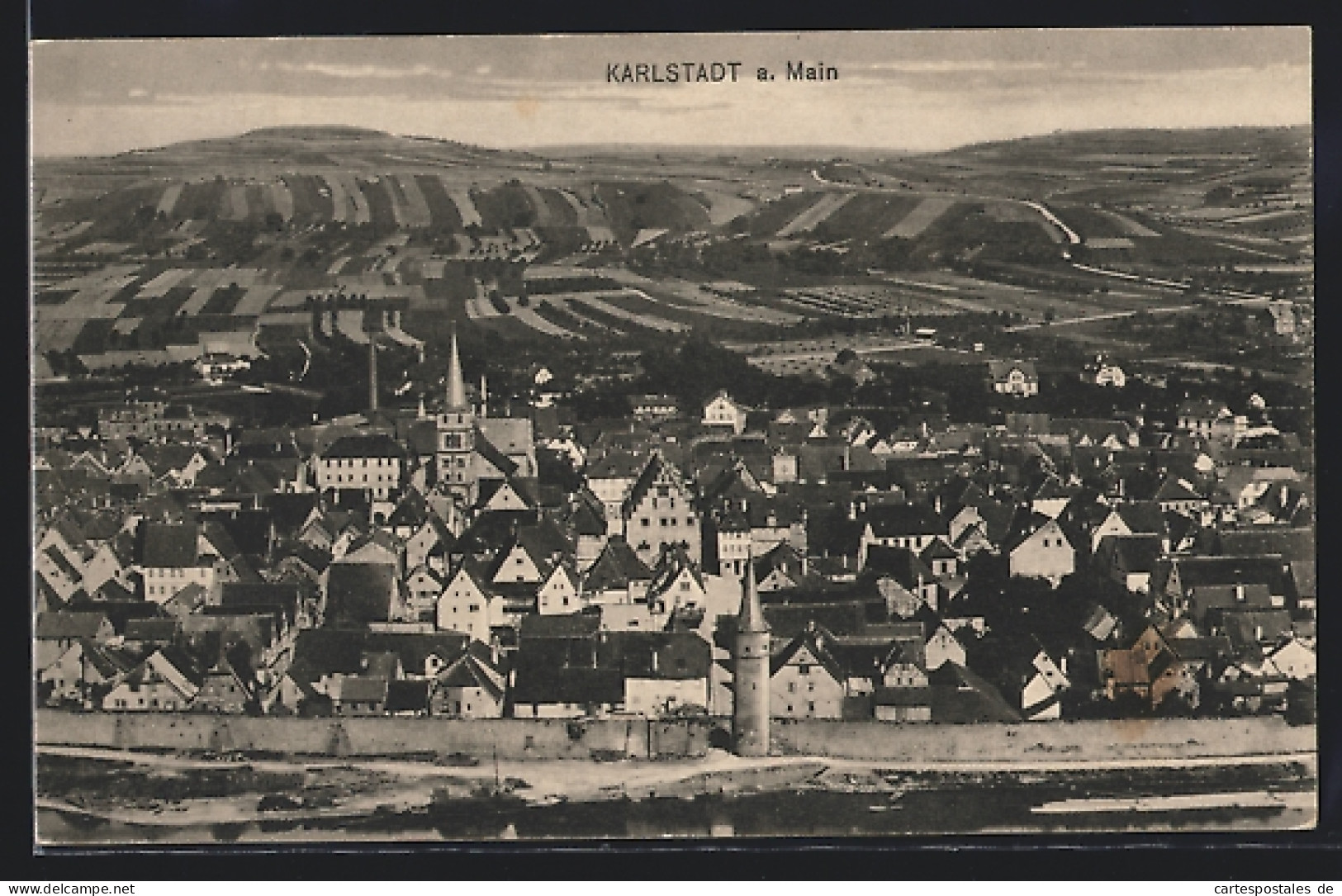 AK Karlstadt A. Main, Blick über Die Dächer  - Karlstadt