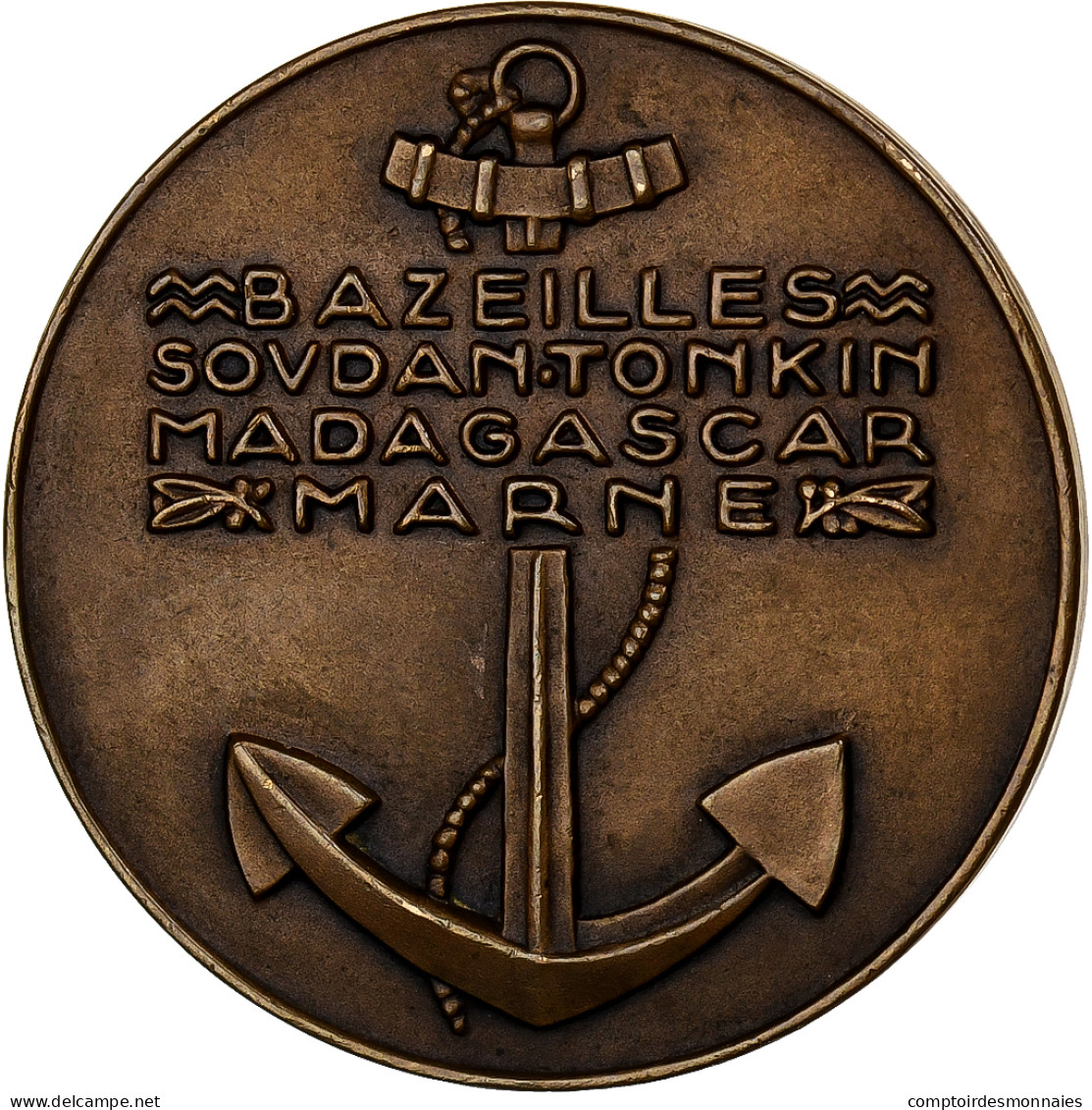 France, Médaille, Maréchal Gallieni, 1916, Bronze, Vernon, SPL - Other & Unclassified