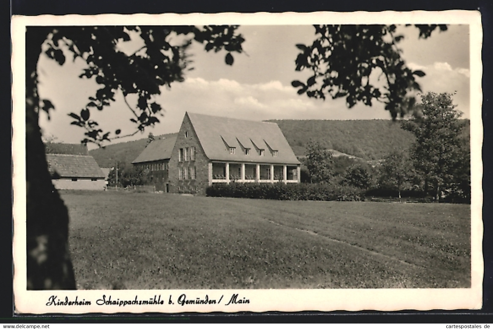 AK Gemünden /Main, Blick Auf Das Kinderheim Schaippachsmühle  - Gemünden