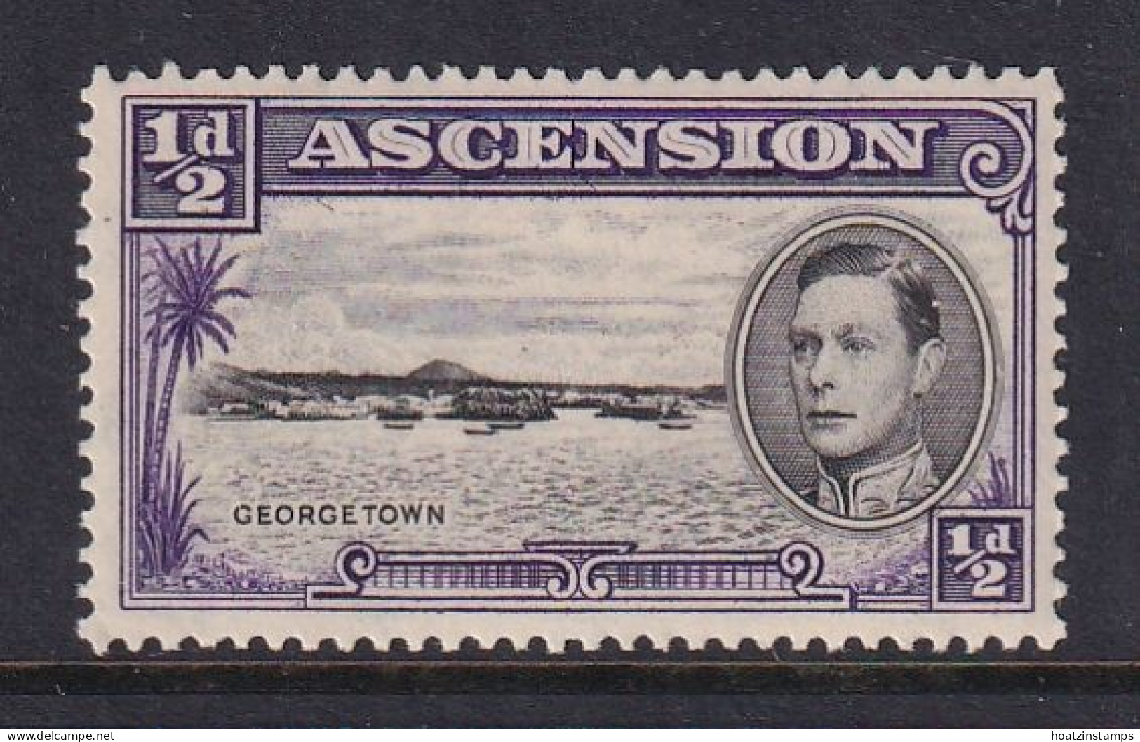 Ascension: 1938/53   KGVI    SG38    ½d  [Perf: 13½]    MH - Ascension (Ile De L')