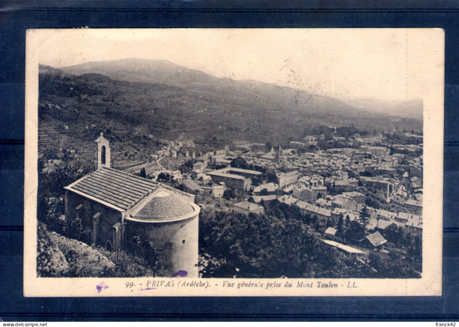 07. Privas. Vue Générale Prise Du Mont Toulon - Privas