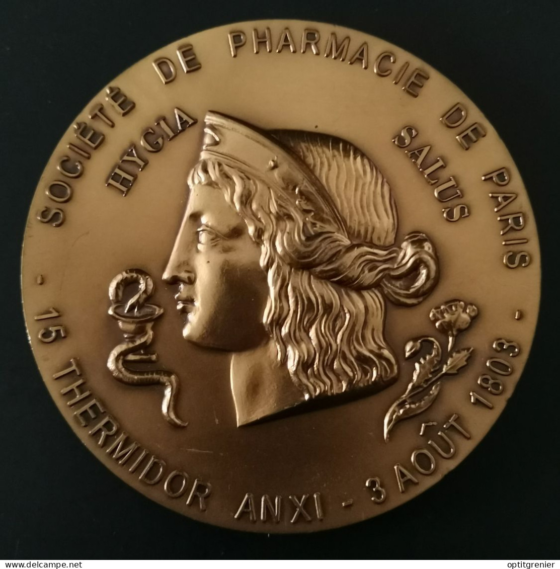 MEDAILLE BICENTENAIRE 2003 ACADEMIE DE PHARMACIE ( POINCON TRIANGLE ) 72 Mm 188g - Other & Unclassified