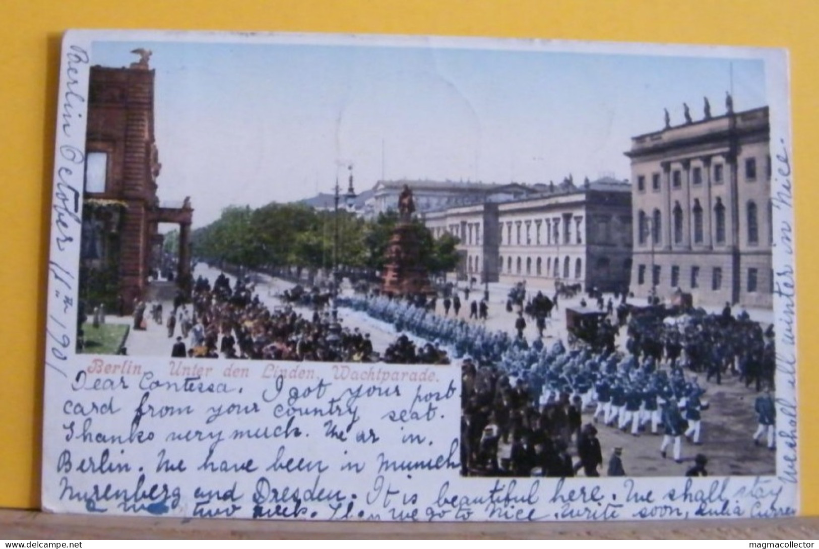 (BER2) BERLIN - BERLINO - UNTER DEN LIDEN WATCHPARADE - ANIMATA - VIAGGIATA 1901 - Kreuzberg