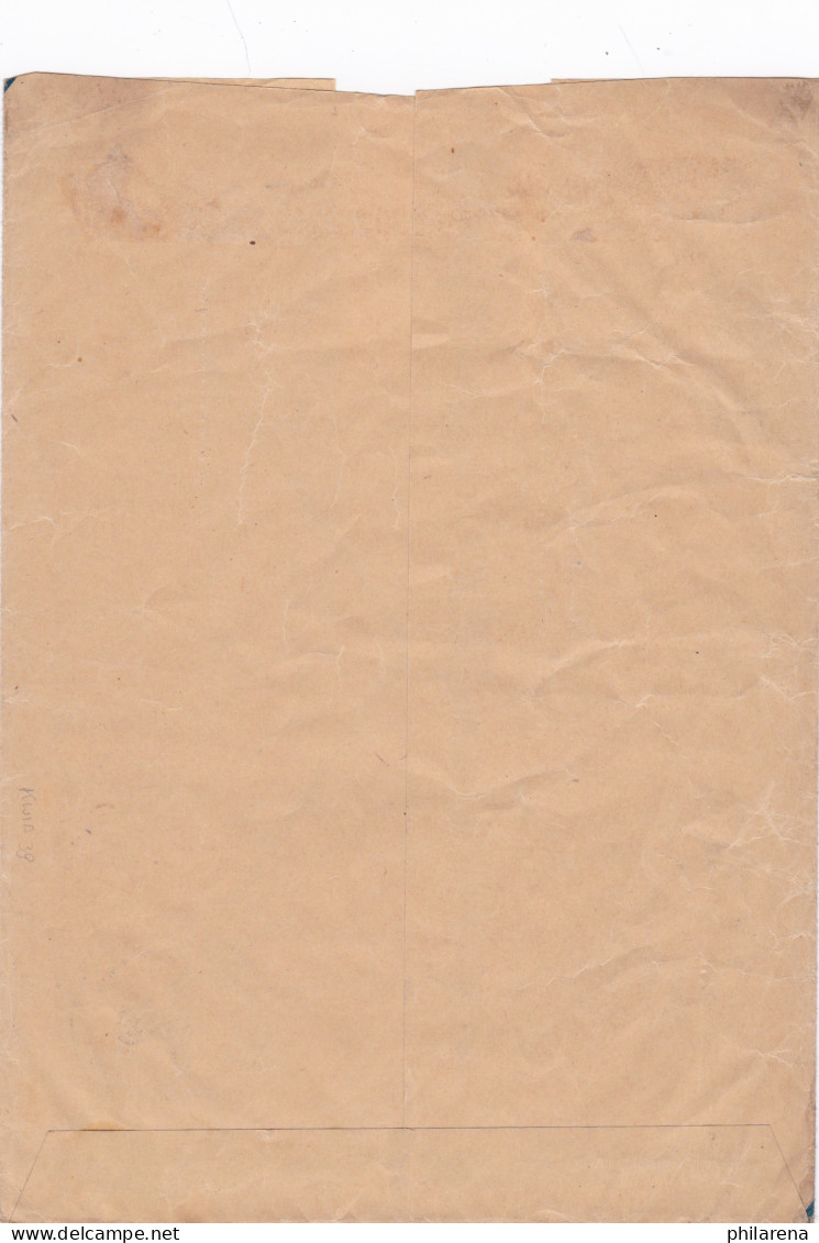 GG: Nachnahme Brief Generalgouverneur An Landmesser Krakau, Leider Marken Weg - Occupation 1938-45