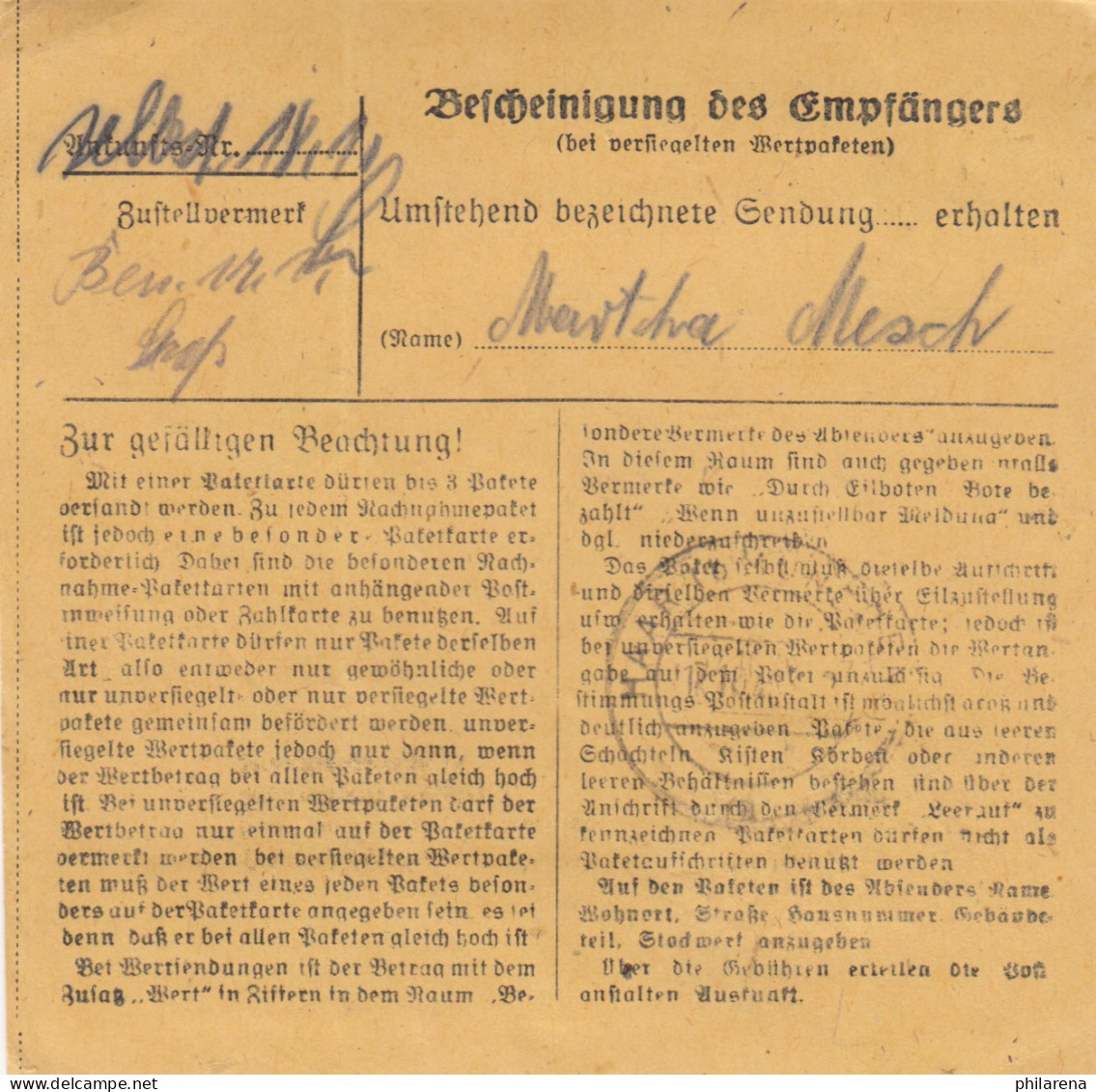 BiZone Paketkarte 1948: München-Pasing N. Haar Vor München, Selbstbucher - Lettres & Documents