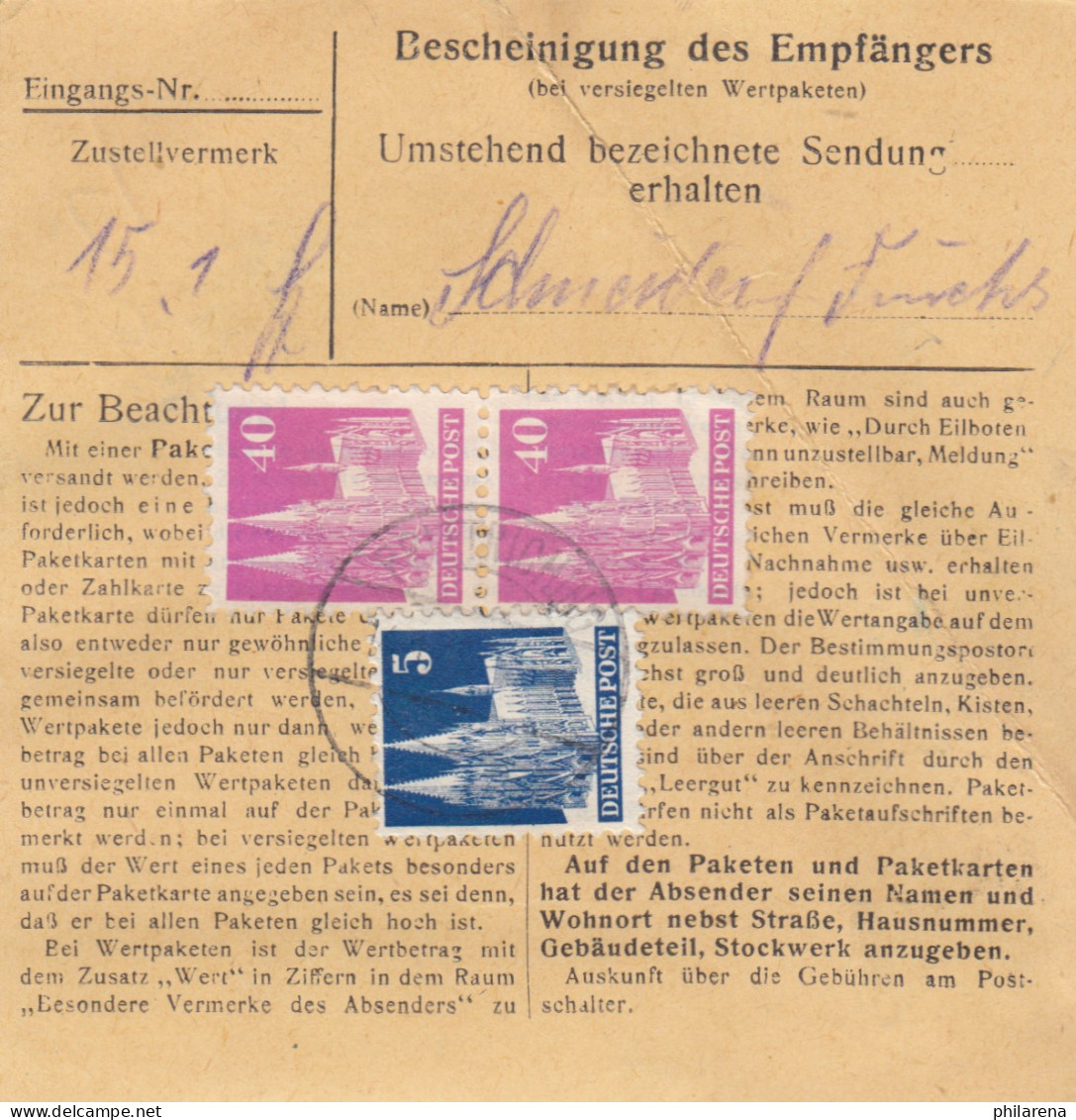 BiZone Paketkarte: Prittriching Nach München, Wertkarte, Notopfer - Covers & Documents