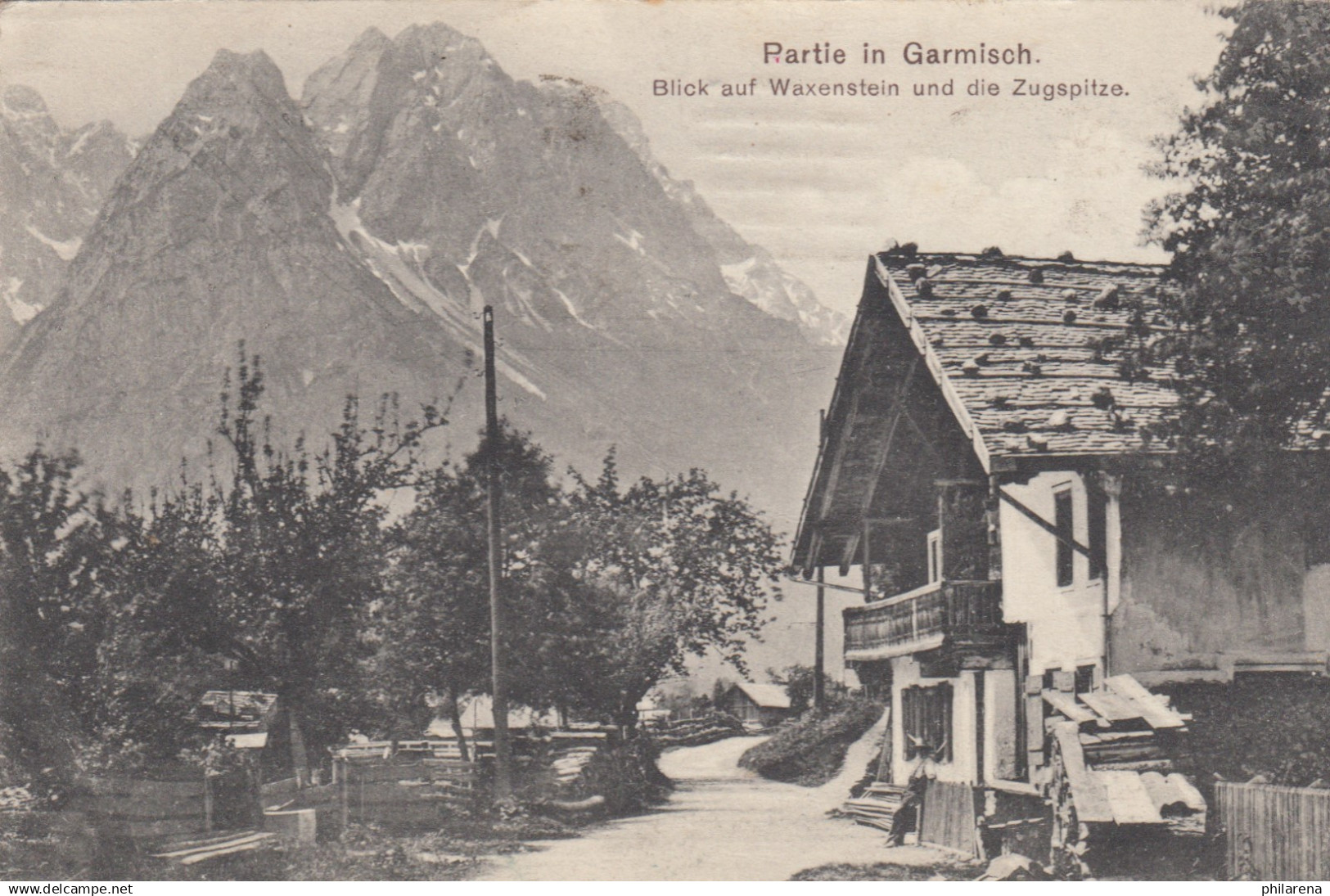 Ansichtskarte 1918 Waxenstein, Garmisch, Festungslazarett Von München - Briefe U. Dokumente