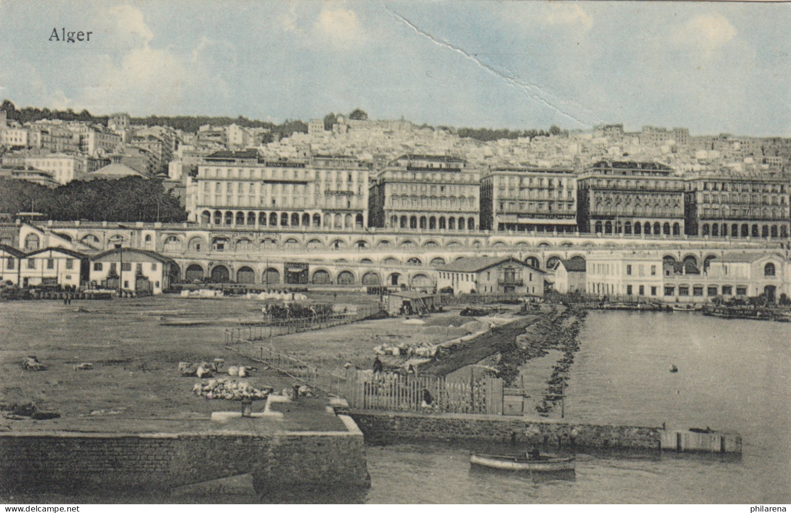 Ansichtskarte Alger 1911, Deutsche Seepost Nach Bremen - Lettres & Documents