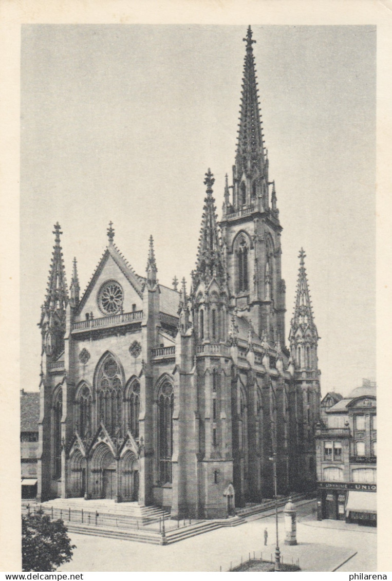 2x Ansichtskarte 1941, Kolmar, Schlettstadt/Mühlhausen Nach Karlsruhe - Covers & Documents