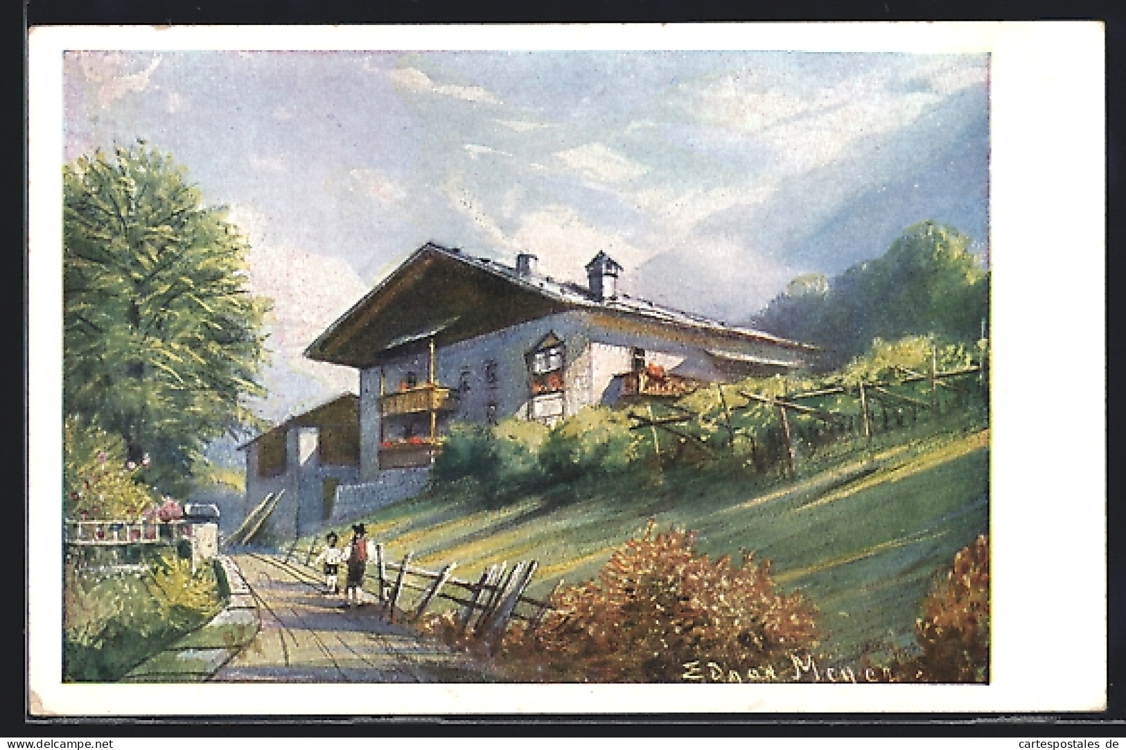Artista-Cartolina St. Leonhard In Passeier, Geburtshaus Andreas Hofers  - Sonstige & Ohne Zuordnung
