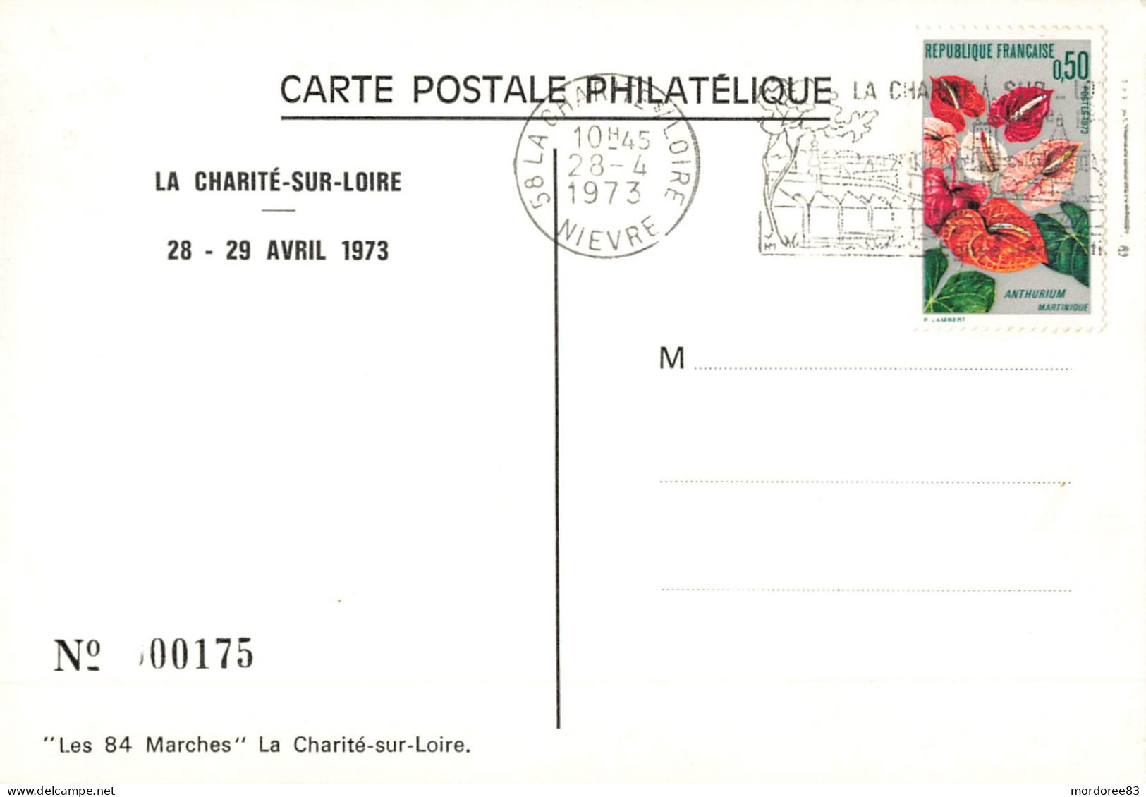 CPM / LA CHARITE SUR LOIRE / LES 84 MARCHES 1973 - La Charité Sur Loire