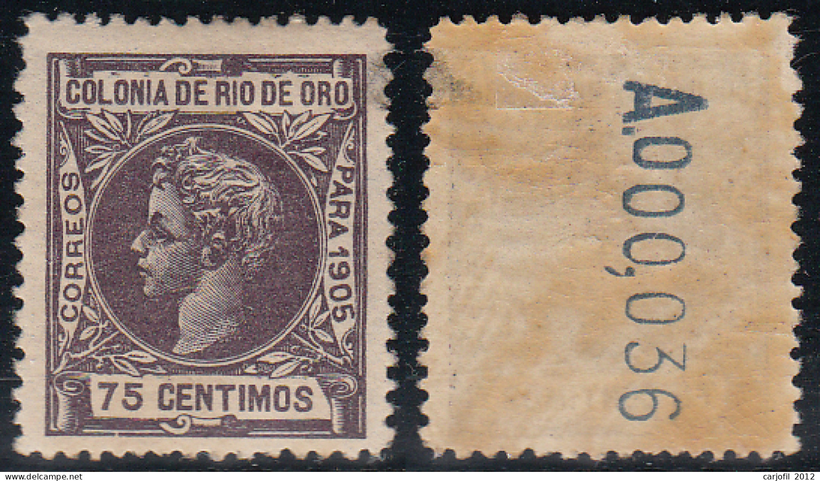 Rio De Oro Sueltos 1905 Edifil 10 * Mh - Goma Torcida - Rio De Oro