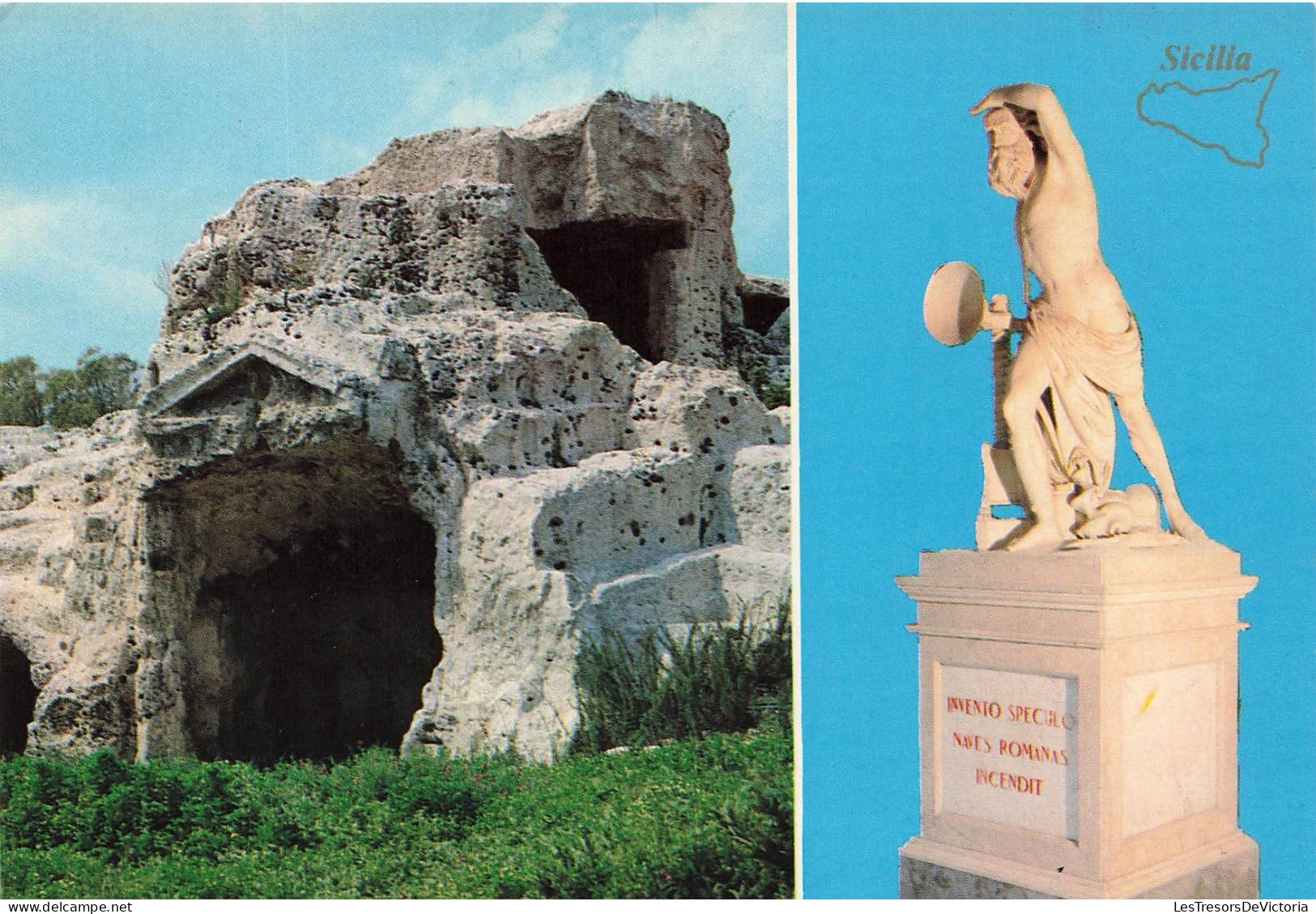 ITALIE - Siracusa - Tombe Et Statue De Archimède - Carte Postale - Siracusa
