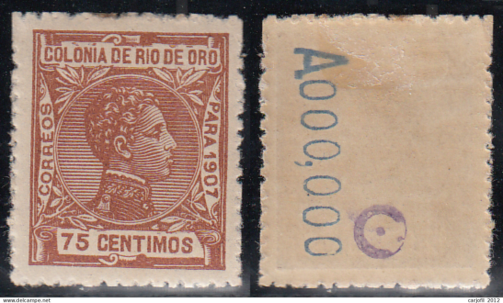 Rio De Oro Sueltos 1907 Edifil 27N * Mh - A000000 - Rio De Oro