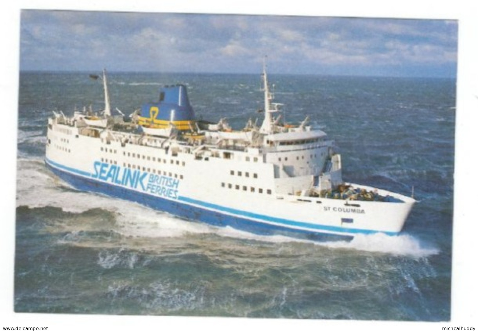 POSTCARD   SHIPPING  FERRY  SEALINK MV  ST COLUMBO - Veerboten