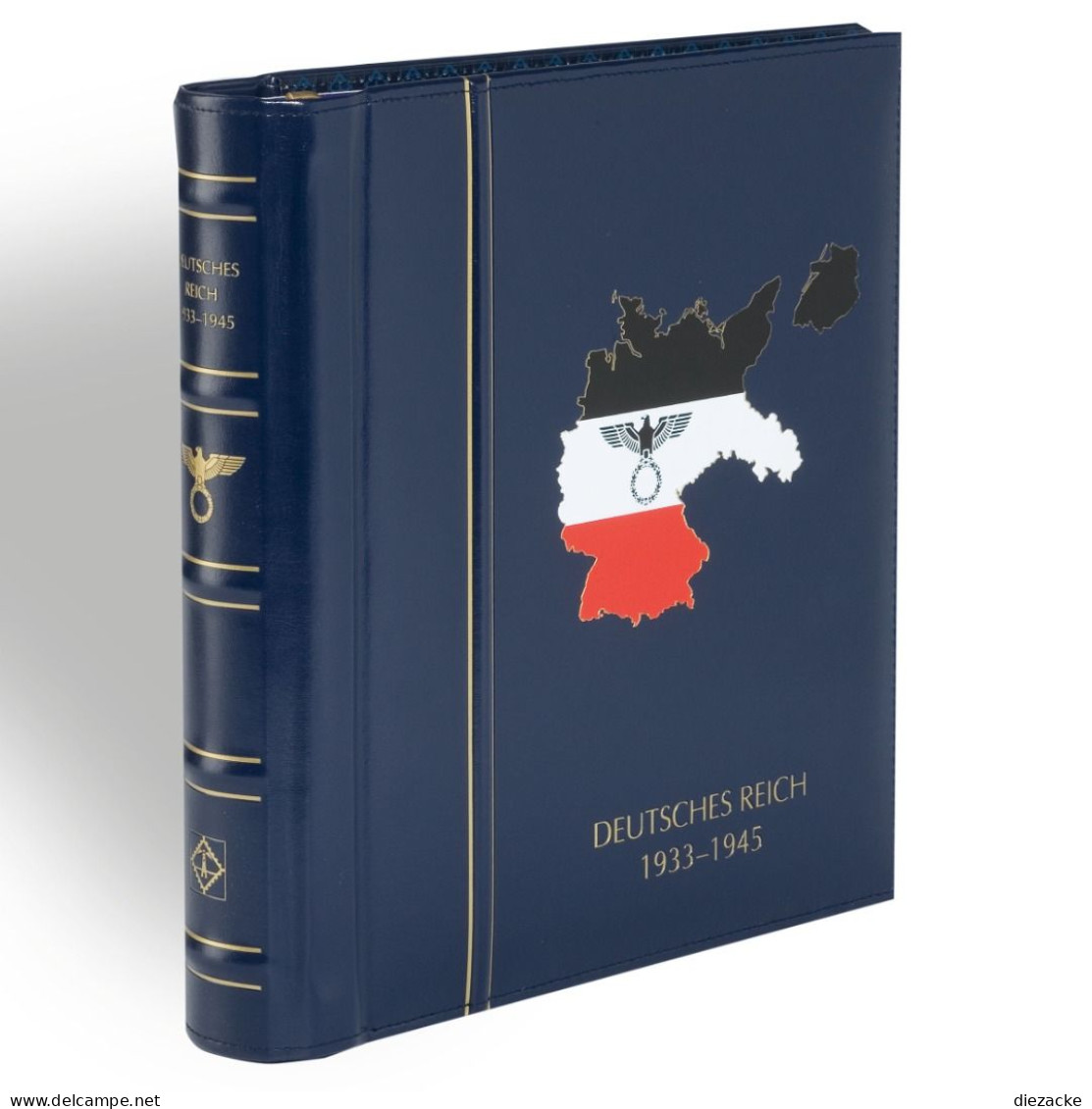 Leuchtturm Dt. Reich 1933-1945 Drehstabbinder/ Kassette Blau Classic 317671 Neu ( - Alben Leer
