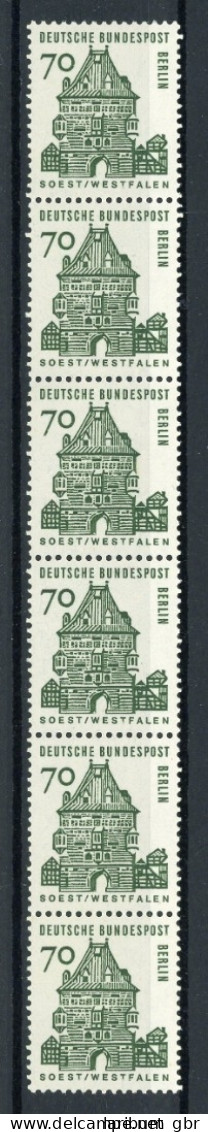 Berlin Rollenmarken 6er Streifen 248 Postfrisch #IU646 - Other & Unclassified