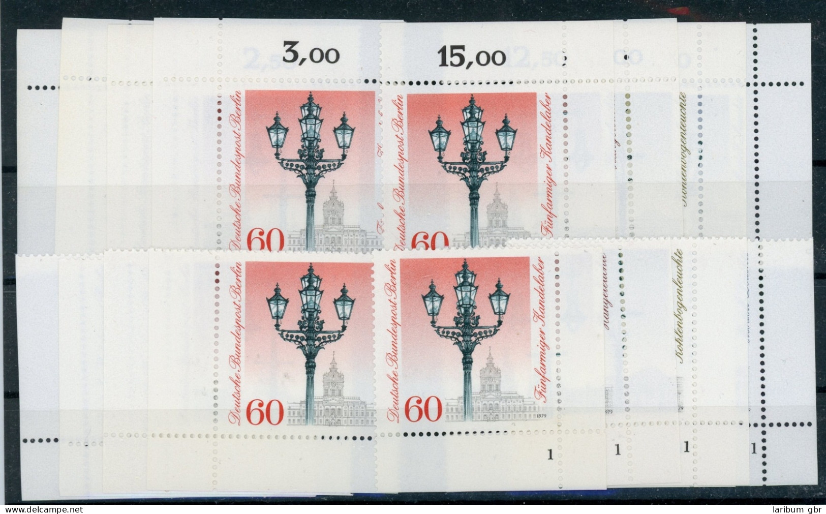 Berlin 603-606 Postfrisch Alle 4 Ecken, Form Nr. 1, Laterne #HK589 - Other & Unclassified