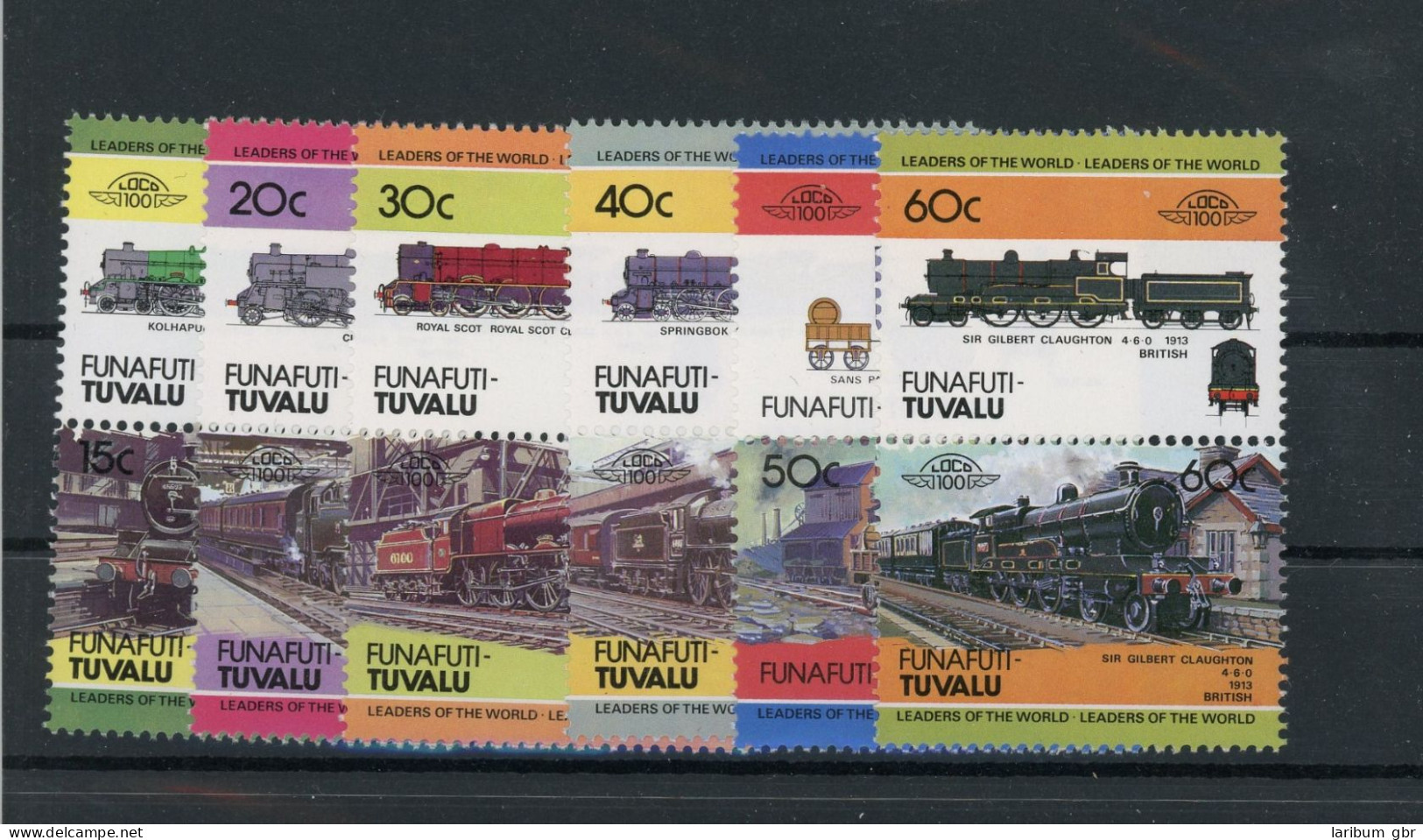 Tuvalu Funafuti 1-12 Postfrisch Eisenbahn #IX244 - Tuvalu