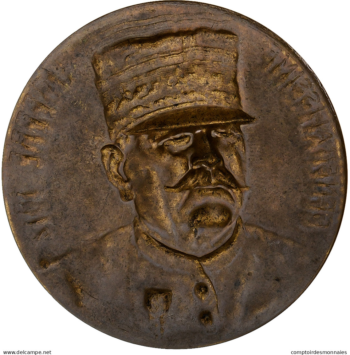 France, Médaille, Généralissime Joffre, 1914, Bronze, Glusette, SUP - Sonstige & Ohne Zuordnung