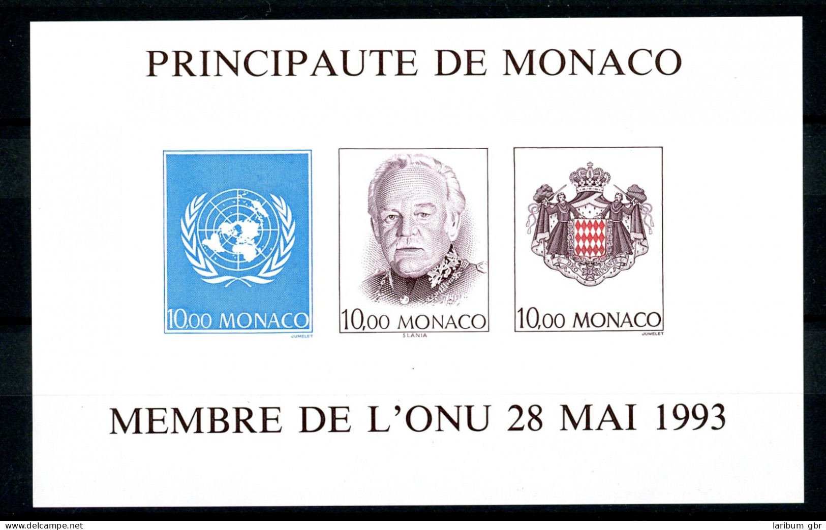 Monaco Block 60 U Postfrisch Ungezähnt Adel #IV186 - Altri & Non Classificati