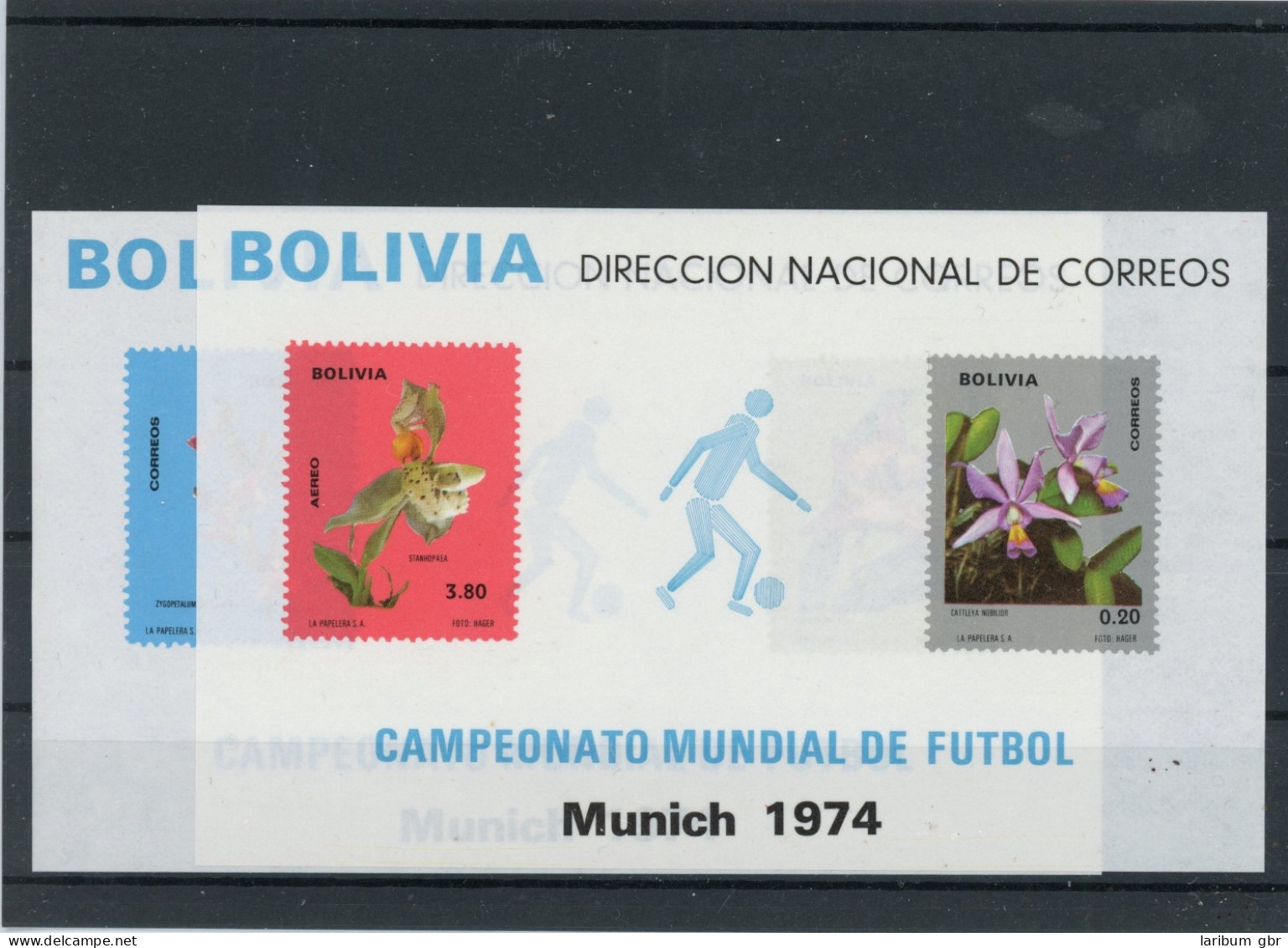 Bolivien Block 38-39 Postfrisch Fußball #HK862 - Bolivia