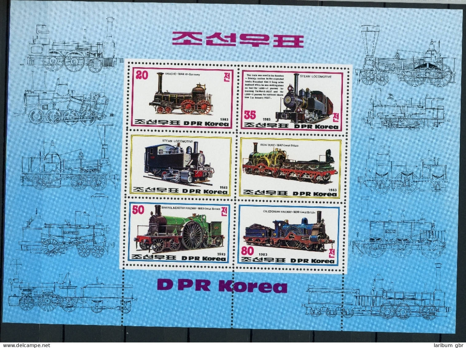 Nordkorea Block 147 Postfrisch Eisenbahn #IM105 - Korea (Noord)