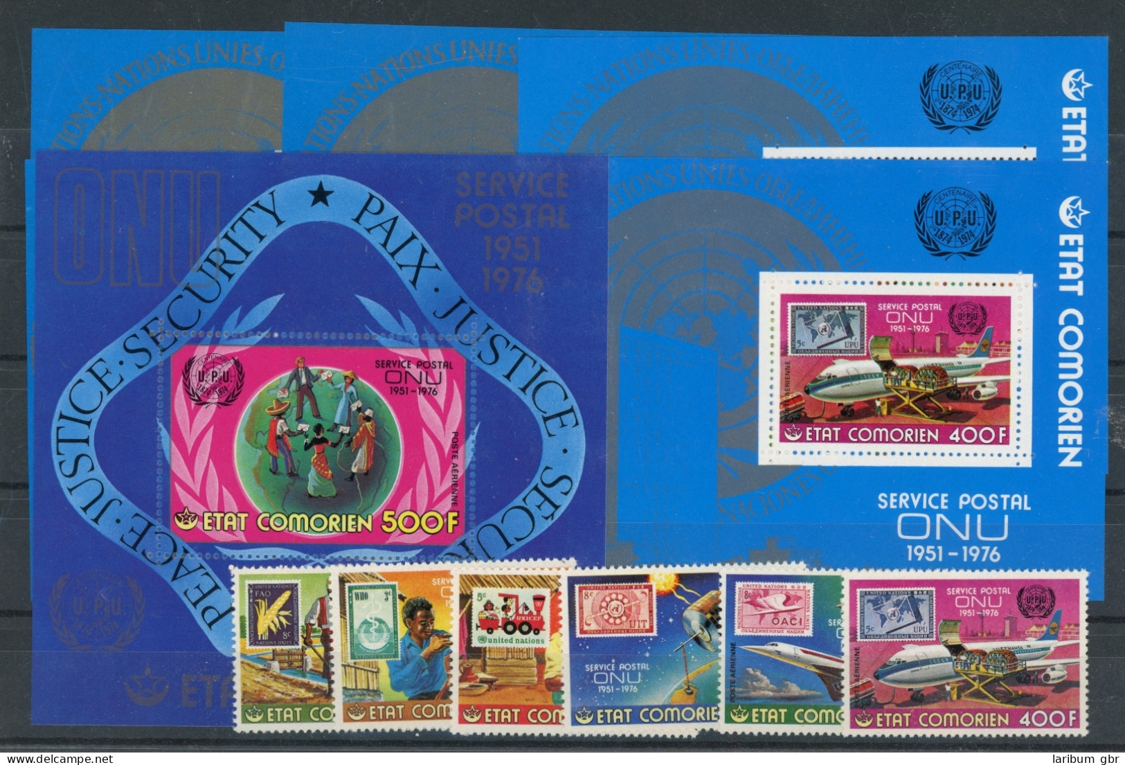 Komoren 298-303, Block 44, Einzelblöcke Postfrisch UNO #JK849 - Comores (1975-...)