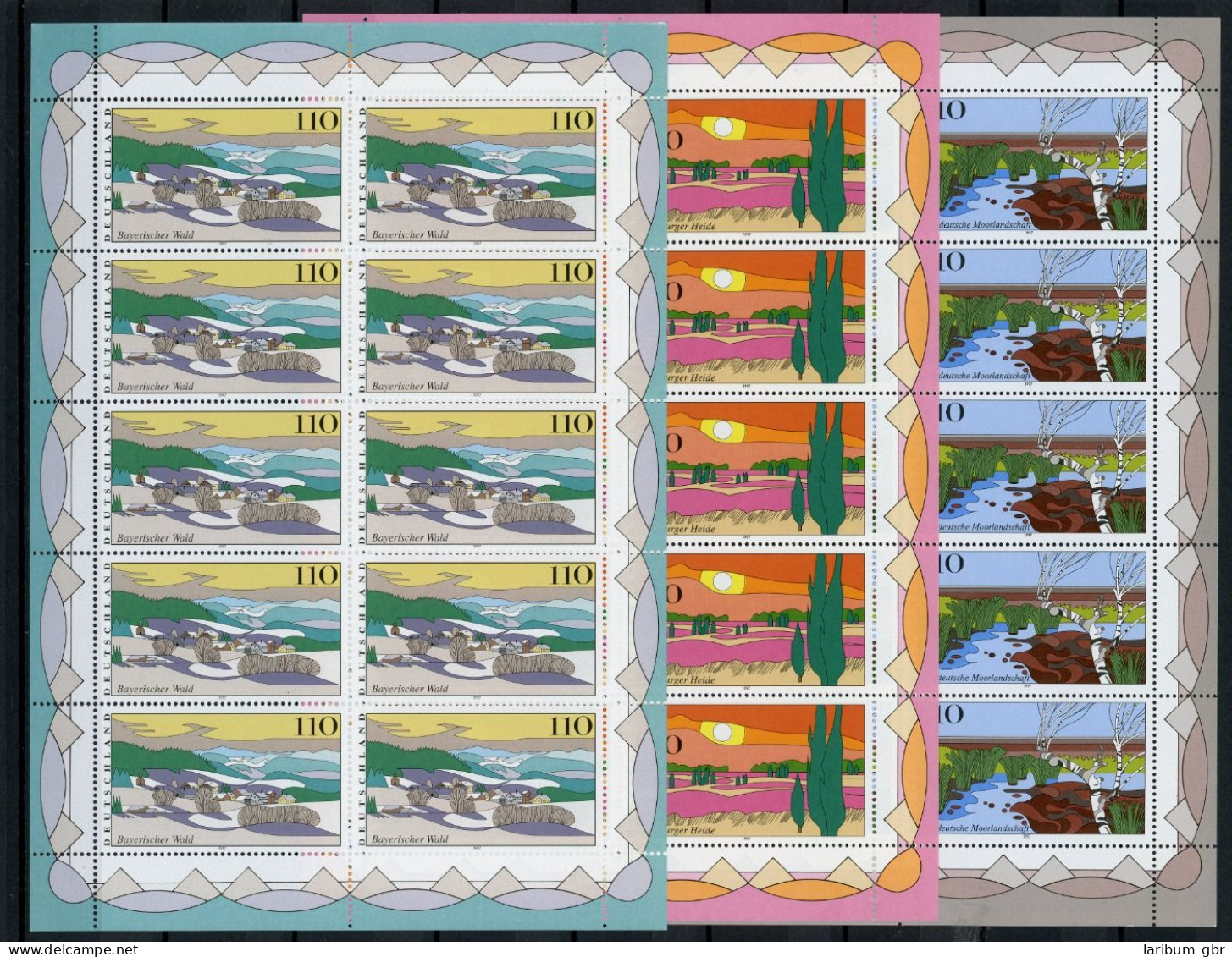 Bund Kleinbogensatz 1943-1945 Postfrisch #HK691 - Abarten Und Kuriositäten